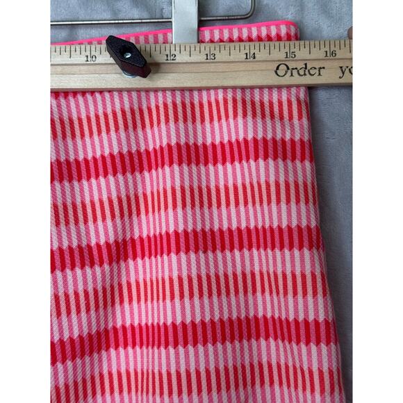 Per Se by Carlisle Skirt Womens 10 Neon Pink White Pencil Cotton Stretch Career - Picture 8 of 11